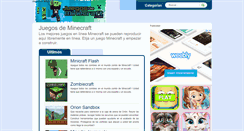 Desktop Screenshot of juegosdeminecraft.com